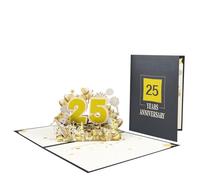 Carte d'anniversaire pop-up élégante avec inscription Love and Pleasure - Carte d'anniversaire de plusieurs années - Pour couple d'âmes sœurs et partenaires
