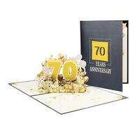 Carte d'anniversaire pop-up élégante avec inscription Love and Pleasure - Carte d'anniversaire de plusieurs années - Pour couple d'âmes sœurs et partenaires