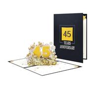 Carte d'anniversaire pop-up élégante avec inscription Love and Pleasure - Carte d'anniversaire de plusieurs années - Pour couple d'âmes sœurs et partenaires