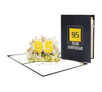 Carte d'anniversaire pop-up élégante avec inscription Love and Pleasure - Carte d'anniversaire de plusieurs années - Pour couple d'âmes sœurs et partenaires