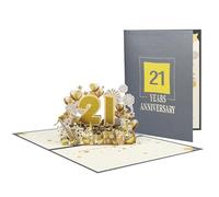 Carte d'anniversaire pop-up élégante avec inscription Love and Pleasure - Carte d'anniversaire de plusieurs années - Pour couple d'âmes sœurs et partenaires