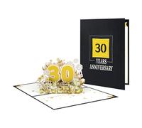 Carte d'anniversaire pop-up élégante avec inscription Love and Pleasure - Carte d'anniversaire de plusieurs années - Pour couple d'âmes sœurs et partenaires