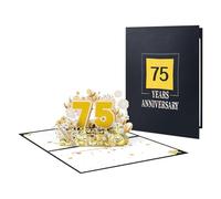 Carte d'anniversaire pop-up élégante avec inscription Love and Pleasure - Carte d'anniversaire de plusieurs années - Pour couple d'âmes sœurs et partenaires