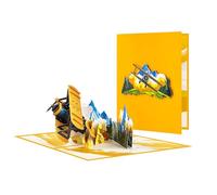 Carte d'anniversaire pop-up pour homme Motif avion pour mari, papa, fils, grand-père avec enveloppe et carte pop-up avion