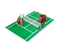 Carte d'anniversaire pop-up sur le thème du tennis faite à la main avec enveloppe unique pour papa, grand-père, mari, homme amateur de sport