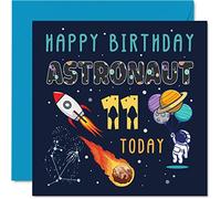 Carte d'anniversaire pour 11e anniversaire garçon - Astronaute cosmos - Carte d'anniversaire pour garçon et fille de 11 ans carte d'anniversaire pour onze filles garçons