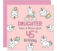 Carte d'anniversaire pour 45e fille - Carte d'anniversaire amusante pour filles de 45 ans, 45 ans, 45 ans