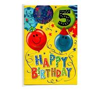 Carte d'anniversaire pour 5 garçons de 5e année