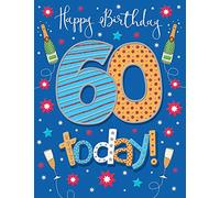 Carte d'anniversaire pour âge Milestone 60 m - 8 x 6 pouces - Regal Publishing