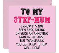 Carte d'anniversaire pour belle-mère - Well Done - Carte d'anniversaire amusante de la part d'un beau-fils fille