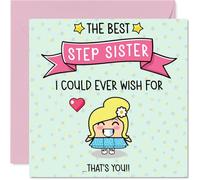 Carte d'anniversaire pour belle-sœur - The Best I Could Ever Wish For - Carte d'anniversaire pour belle-sœur de la part d'un frère et d'une sœur, 14 cm mignonnes cartes de vœux d'anniversaire