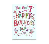 Carte d'anniversaire pour fille de 7 ans