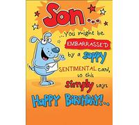Carte d'anniversaire pour fils, Carte Anniversaire Enfant - 9 x 6 pouces - Piccadilly Greetings