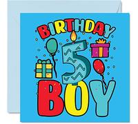 Carte d'anniversaire pour garçon de 5 ans - Carte d'anniversaire pour garçon de 5 ans carte d'anniversaire pour garçon carte de vœux pour lui
