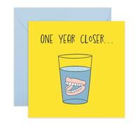 Carte d'anniversaire pour hommes et femmes - Motif « One Year Closer » - Carte hilarante pour amis, parents, maman, papa, grand-mère, tante, oncle, épouse, mari, meilleure amie - Livré avec des