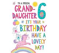 Carte d'anniversaire pour jeune fille âgée de 6 ans - 9 x 6 pouces - Regal Publishing