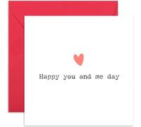 Carte d'anniversaire pour mari et femme - Joli cadeau humoristique de Saint-Valentin pour lui ou elle - Happy You & Me Day - Design romantique pour petit ami, petite amie, conjoint, partenaire