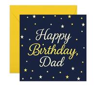 Carte d'anniversaire pour papa - Motif nuit étoilée - Carte de vœux attentionnée pour lui, pères, papa, pops, vieil homme, homme de la part de fils, fille ou enfants - Livrée avec de jolis