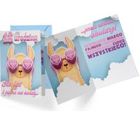 Carte d'anniversaire pour une fille - 18ème anniversaire - Lunettes roses
