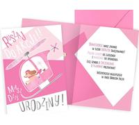 Carte d'anniversaire pour une fille - Hélicoptère