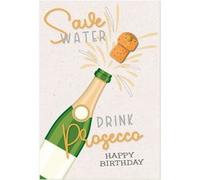 Carte d'anniversaire Round 'Champagne'