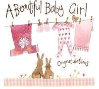 Carte d'anniversaire S148 Bébé fille pyjama