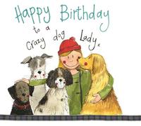 Carte d'anniversaire S179 Chienne folle Psiara