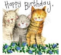 Carte d'anniversaire S97 3 chats