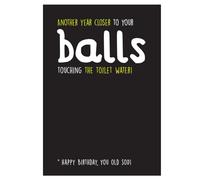 Carte d'anniversaire sérieusement Just Kidding, Balls,
