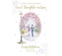 Carte d'anniversaire « Son and Daughter in Law » (en anglais)