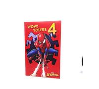 Carte d'anniversaire Spiderman 4 ans