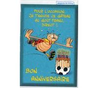 Carte d'anniversaire sportif (39) multicolore G
