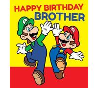 Carte d'anniversaire Super Mario pour frère