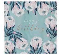 Carte d'anniversaire 'Swan lake flowers'