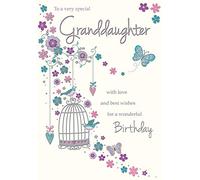 Carte d'anniversaire traditionnelle pour petite-fille - 9 x 15 cm - Piccadilly Greetings