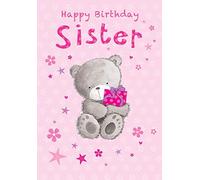 Carte d'anniversaire traditionnelle pour sœur - 17,8 x 12,7 cm - Piccadilly Greetings