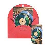 Carte d'anniversaire vierge 10 x 15 cm avec enveloppes, disques en vinyle, cartes de vœux pour toutes les occasions, cartes « Thinking of You » pour invitation de mariage d'affaires