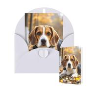 Carte d'anniversaire vierge 10 x 15 cm avec enveloppes, jolie carte de vœux Beagle pour toutes les occasions, cartes « Thinking of You » pour mariage, invitation d'affaires