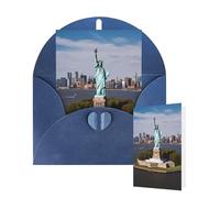 Carte d'anniversaire vierge 10 x 15 cm avec enveloppes, motif statue de la liberté à New York, cartes de vœux pour toutes les occasions, cartes « Thinking of You » pour invitation de mariage