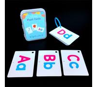 Carte D'Apprentissage Des Mots Anglais Pour Bébés, Cartes Flash Montessori, Jouets Éducatifs, Lettres, Alphabet, Chiffres Abc, Pour Tout-Petits