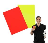 Carte D'arbitre Sportif - 2 Cartes D'arbitre De Football, Cartes De Football Rouges Et Jaunes | Kit D'accessoires Officiel Pour Arbitres Pour Le Footballl, Les Matchs De Footballl, L'entraînement, Les