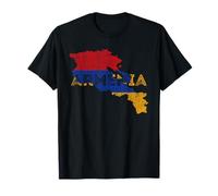 Carte d'Arménie et drapeau souvenir - Arménie vieillie T-Shirt
