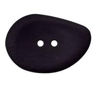 Carte de 1 bouton navette noir 2 trous 54mm - Union Knopf(...) - Noir G