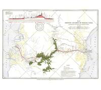 Carte de 1905 montrant l'emplacement du canal de Panama 1899-1902