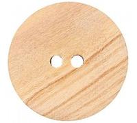 Carte de 2 boutons Bois beige 2 trous 28mm - Union Knopf(...) - Marron Marron G