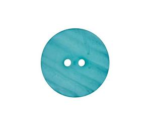 Carte de 2 boutons Polaire Turquoise 28mm - Union Knopf