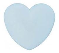 Carte de 3 boutons Coeur à queue 12mm - Prym(...) - Bleu Ciel Bleu Ciel G
