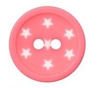 Carte de 3 boutons étoiles polyester 2 trous 12mm - Prym(...) - Fuchsia Rose Fuchsia Rose G