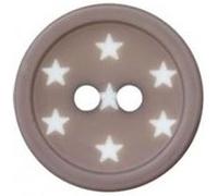 Carte de 3 boutons étoiles polyester 2 trous 12mm - Prym(...) - Gris Moyen Gris Moyen G