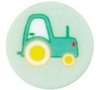 Carte de 3 boutons Tracteur Vert 15mm - Union Knopf(...) - Vert G